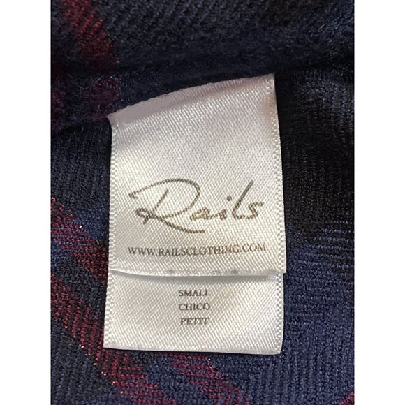 Rails Midnight Merlo Gold Plaid Hunter Flannel Button-Up Shirt SIZE-SMALL - Picture 9 of 10